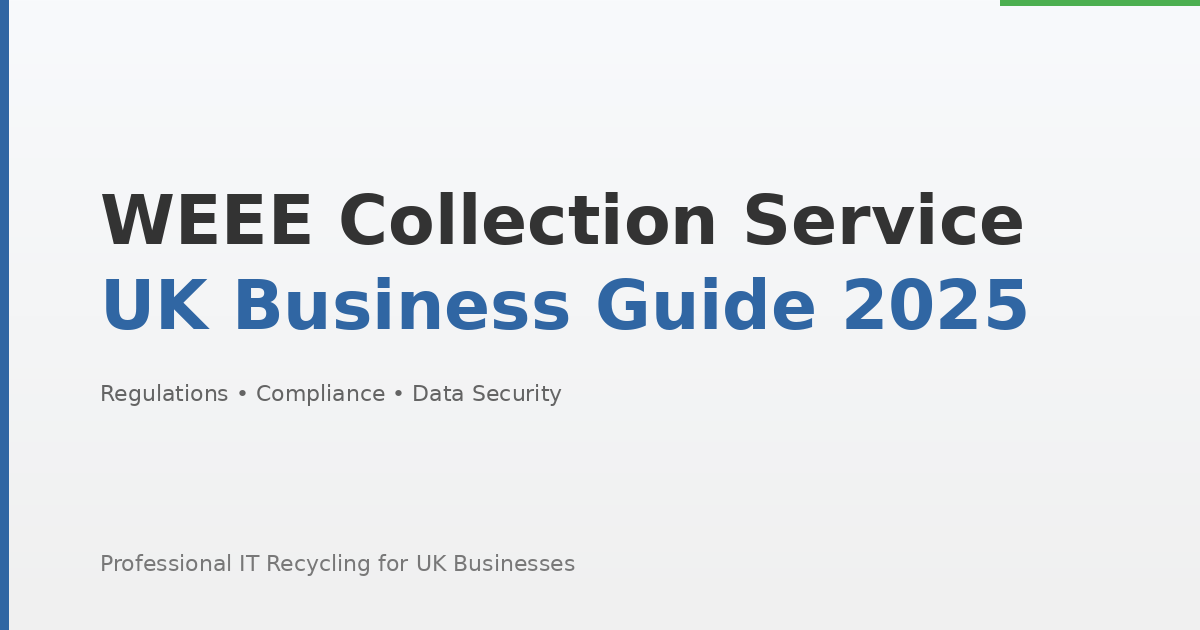 WEEE collection service guide for UK businesses