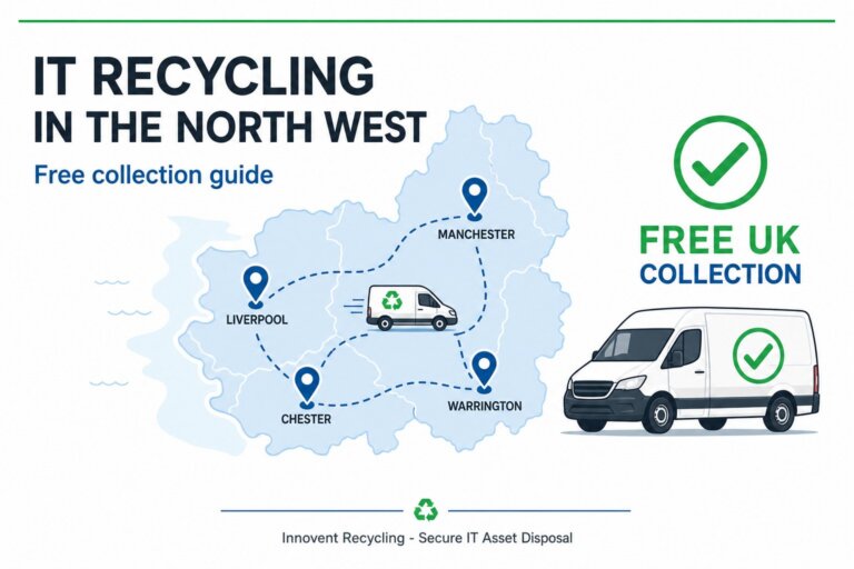 IT Recycling in the North West: Collection Guide 3 IT recycling North West: Innovent collection van serving Manchester, Liverpool and Chester